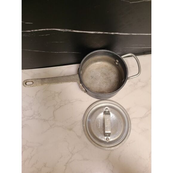 Calphalon Commercial Aluminum Cookware hard anodized 1½ QT sauce pan w lid GUC - Picture 7 of 11